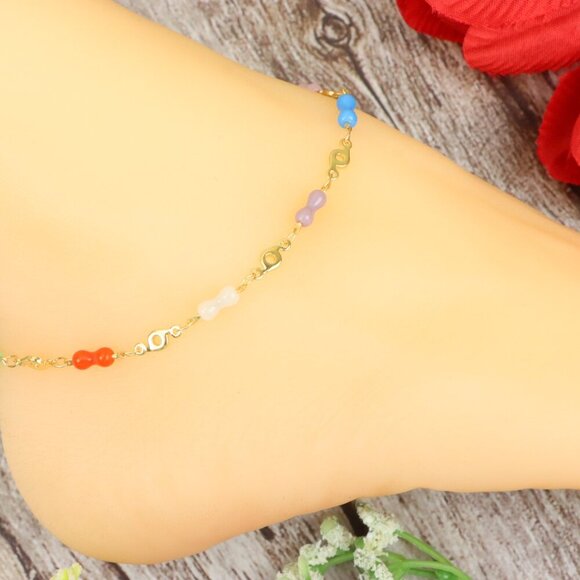 "Dainty Anklet for Women – Elegant Everyday Jewelry & Perfect Gift | MLCRC1148 - Picture 4 of 10